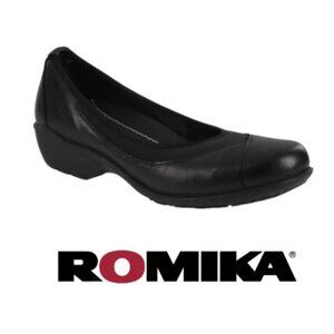 Romika Black Shoe leather loafer Size 38
